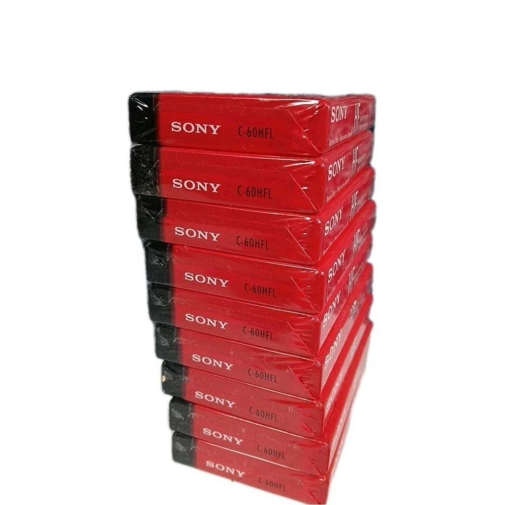 Sony Blank Cassette Tape Lot 15pk Multi Color Vintage Recording 1990s Era